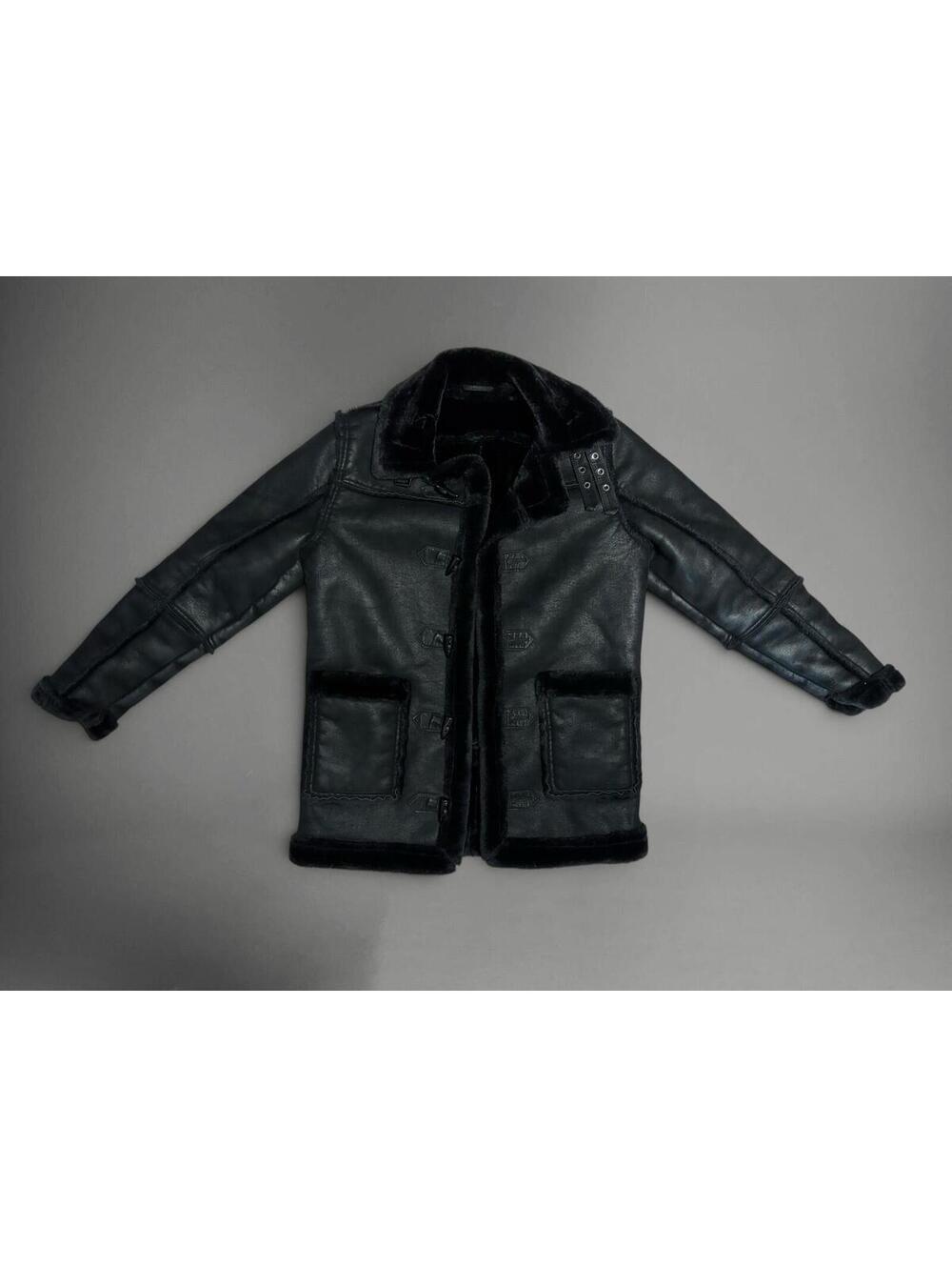 Jordan Craig Black Denali Shearling Jacket - Size 16 Kids - NO HOOD - Pre Owned